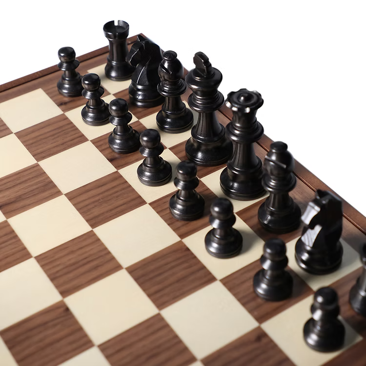 Dal Negro Chess & Draughts Set 36CM X 36CM
