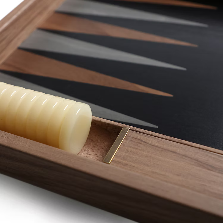 Manopoulos American Walnut Backgammon Board