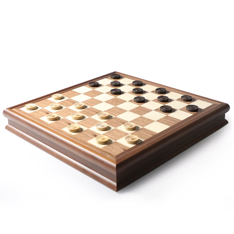 Dal Negro Chess & Draughts Set 36CM X 36CM
