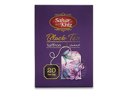 Saharkhiz Saffron Black TeaBags 20 Packs