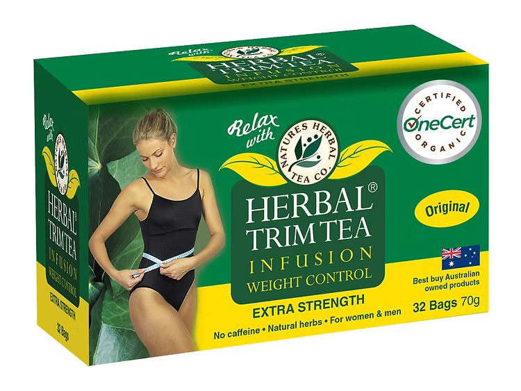 Herbal Trim Infusion Organic Weight Control Herbal Tea Extra Strength 32 Bags