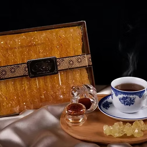 Piradel Saffron Crystal Rock Candy Stick 250g