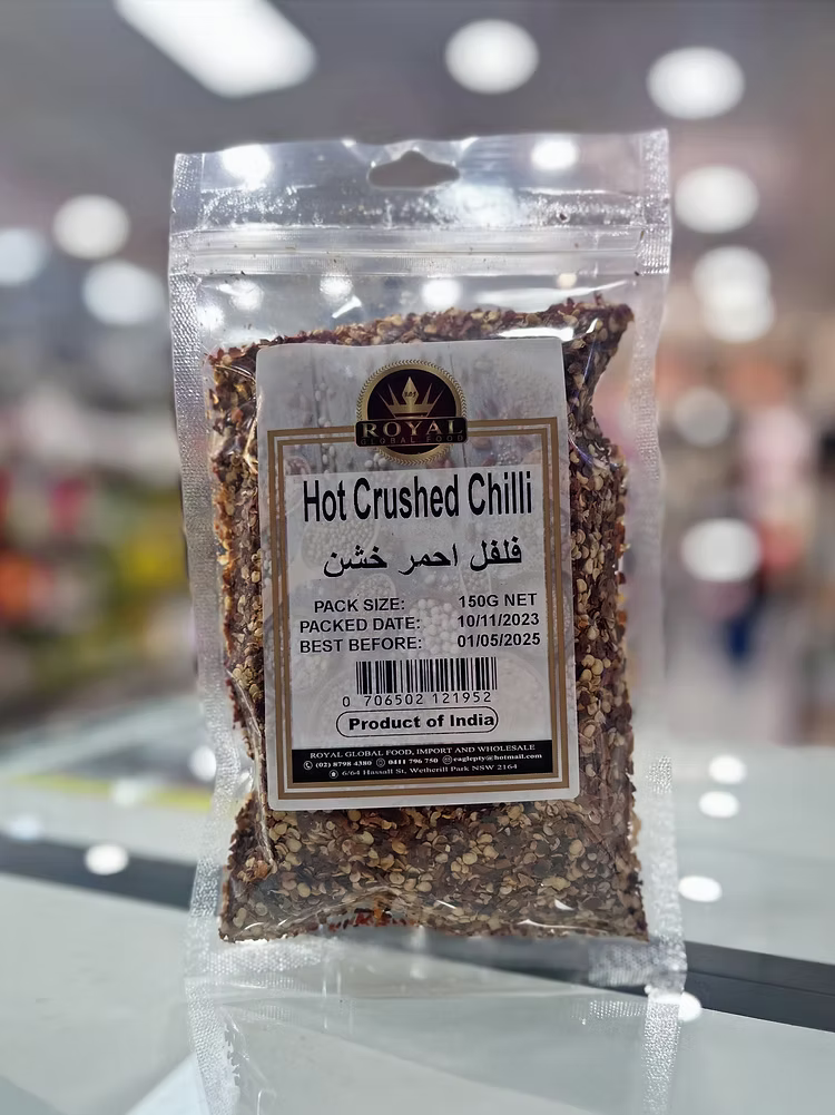 Royal Hot Crushed Chilli 150g
