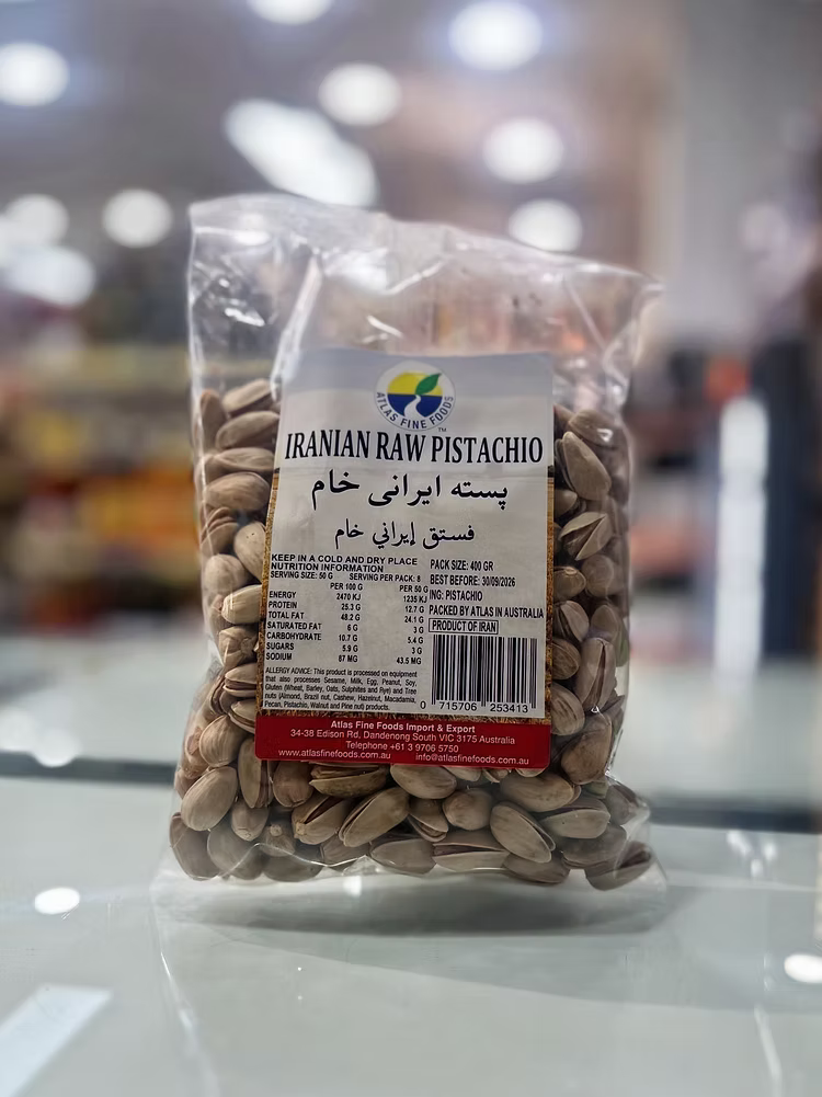 Atlas Iranian Raw Pistachio 400g