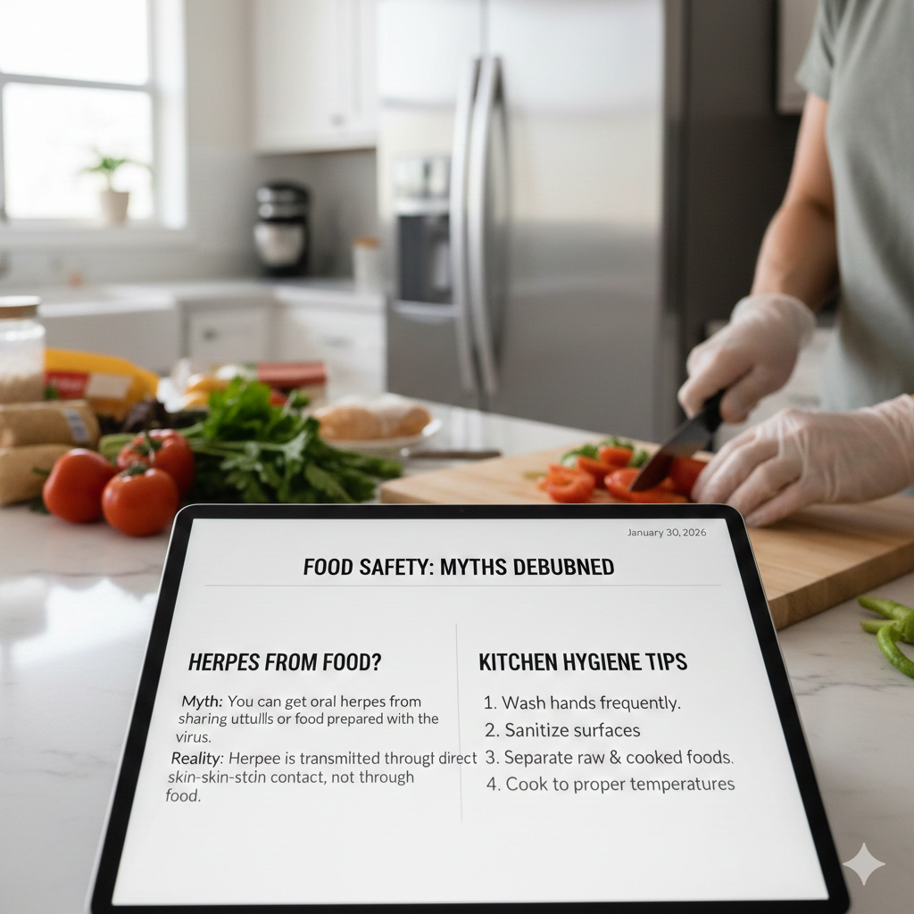 Can You Get Herpes from Food Preparation?