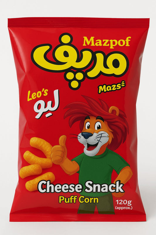 Mazpof Leo’s Cheese Snack – Puff Corn (165g)