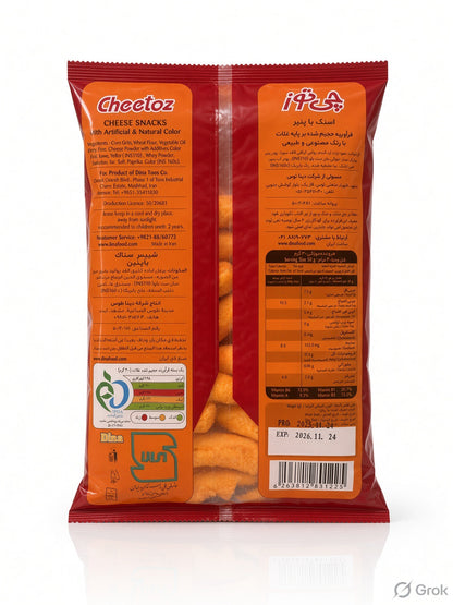 Cheetoz Motori Cheese Snack 90g