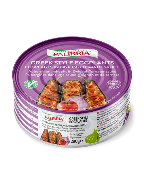 Palirria Greek Style Eggplants in Onion & Tomato Sauce 280g