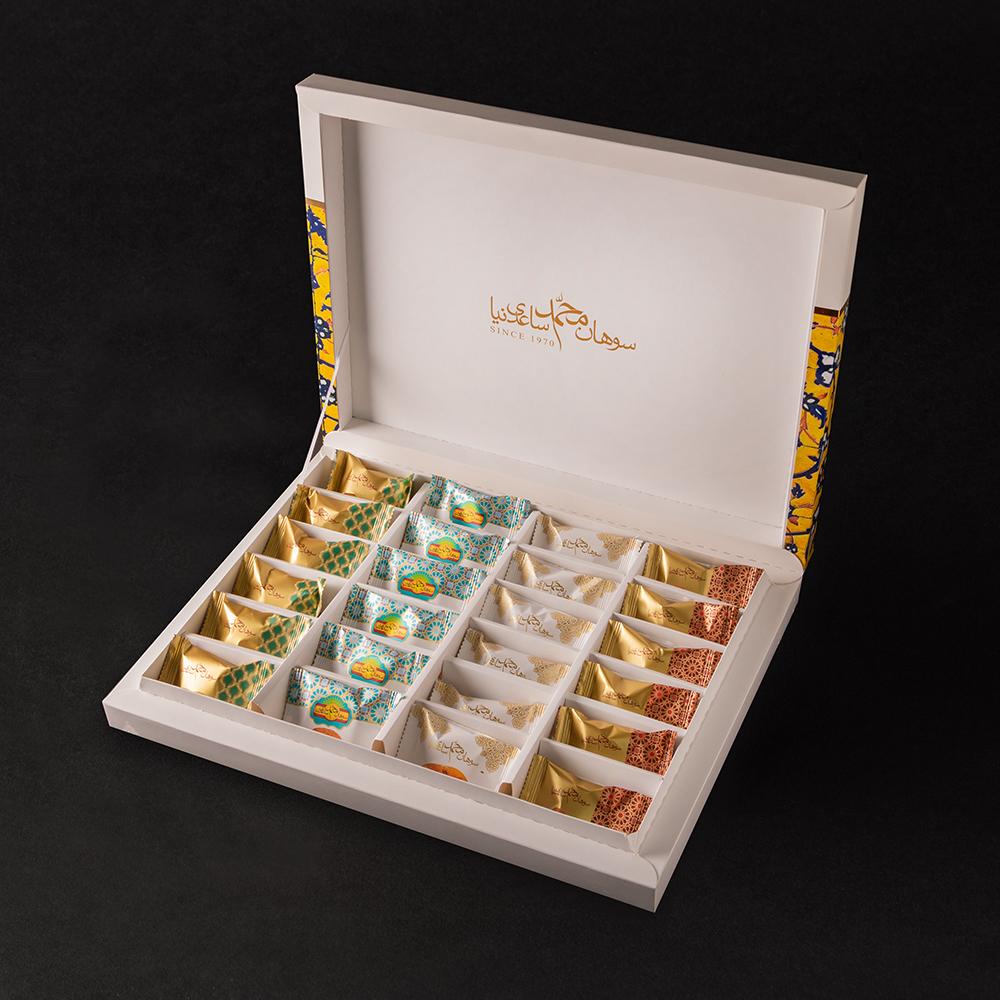 Mohammad Saedinia – Premium Persian Sohan Mix (Zarrin Edition) | Assorted Pistachio, Honey, Sesame & Chocolate Flavours