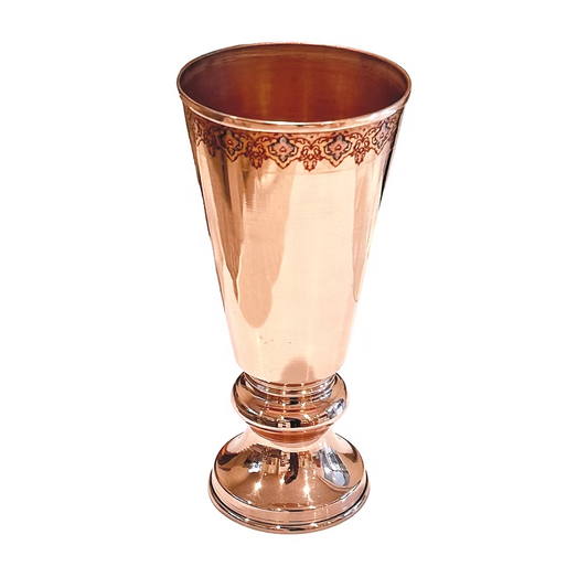 Toranj Handcrafted Copper Flower Vase