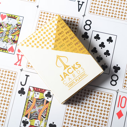 Jacks Pro Playing Cards - Black / Gold (2 Decks)