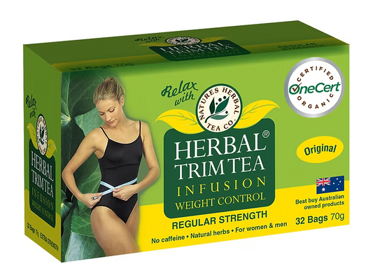 Herbal Trim Infusion Organic Weight Control Herbal Tea Regular Strength 32 Bags