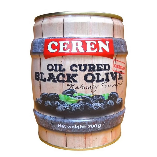 Ceren Black Olives Oil Cured Naturally Fermented 700g