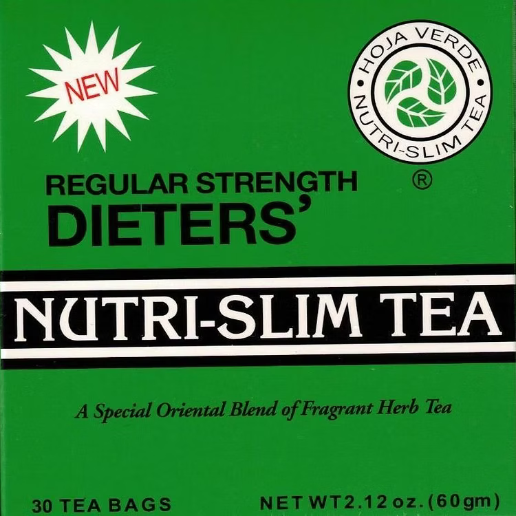 NUTRI-SLIM Tea Weight Loss Dieters Regular Strength Herbal Drink 30 Tea Bag