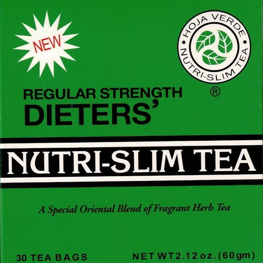 NUTRI-SLIM Tea Weight Loss Dieters Regular Strength Herbal Drink 30 Tea Bag