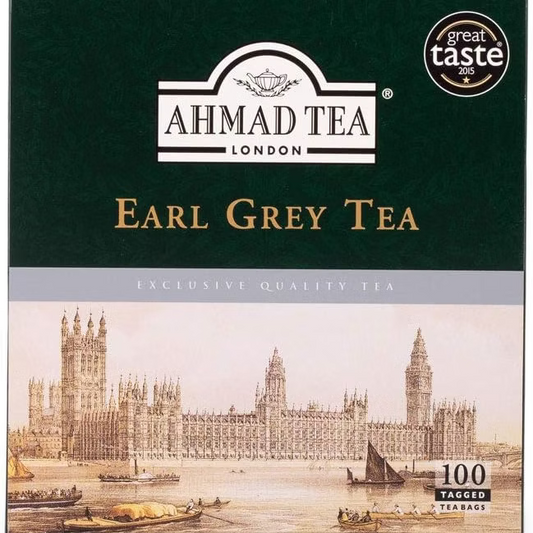 Ahmad Tea Earl Grey Black Tea Bags 100 Pack